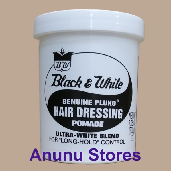 Black and White Genuine Pluko Hairdressing Pomade - 200ml